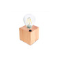 Lampe de Table - Cube en bois