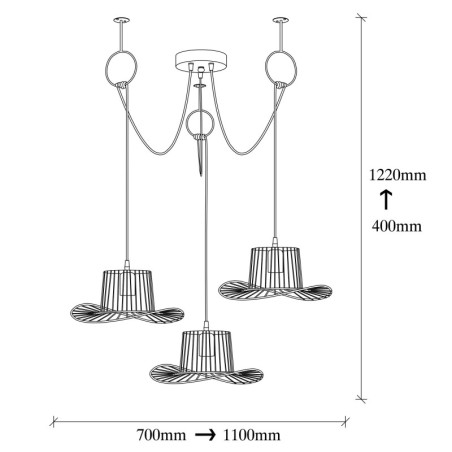 Suspension Lustre Filaire - Orenburg